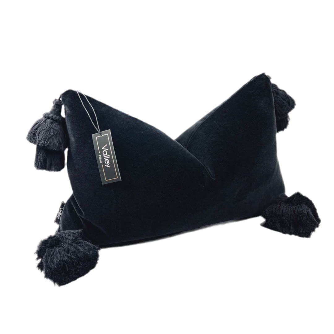 Black Tassel Pillow