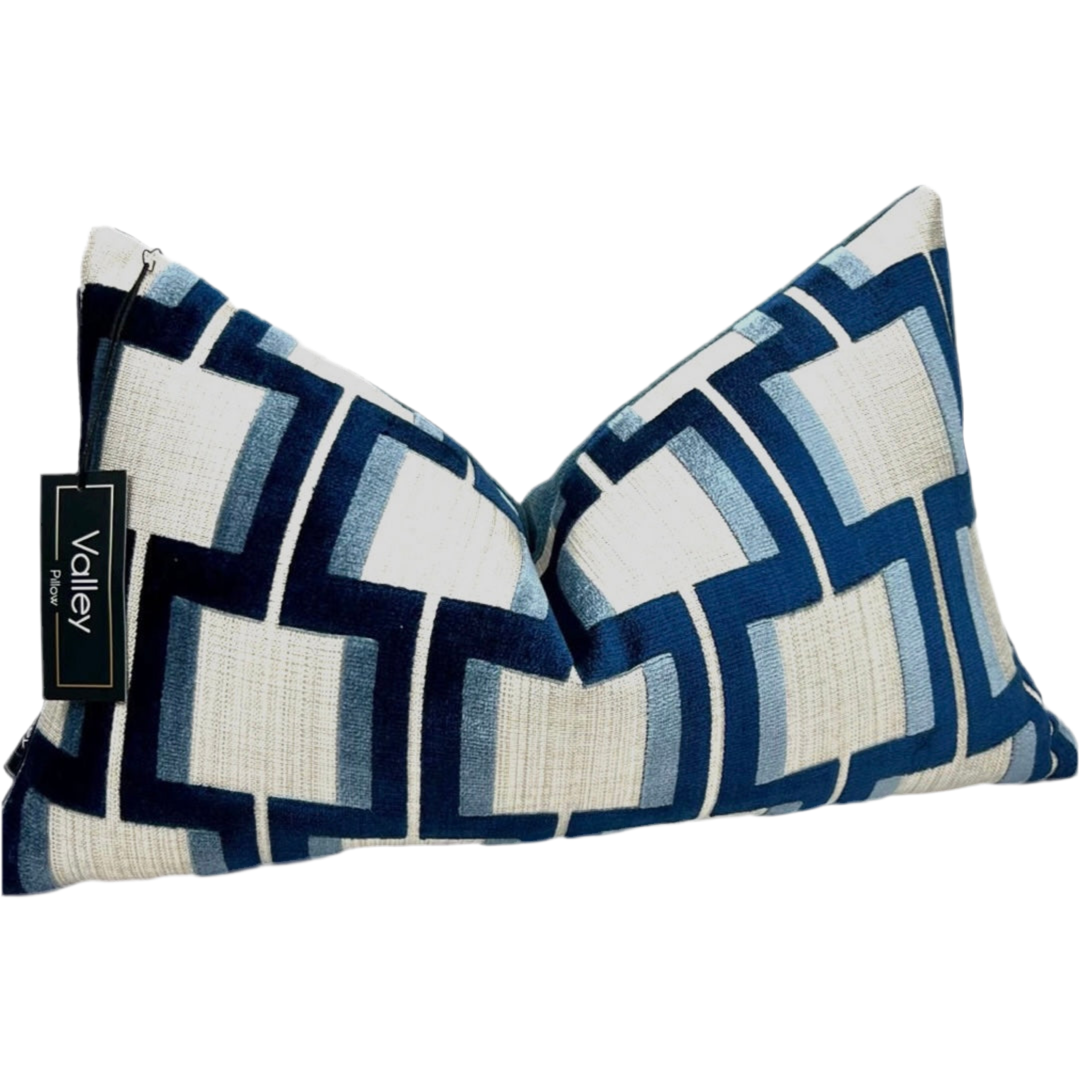 Blue Squares Lumbar