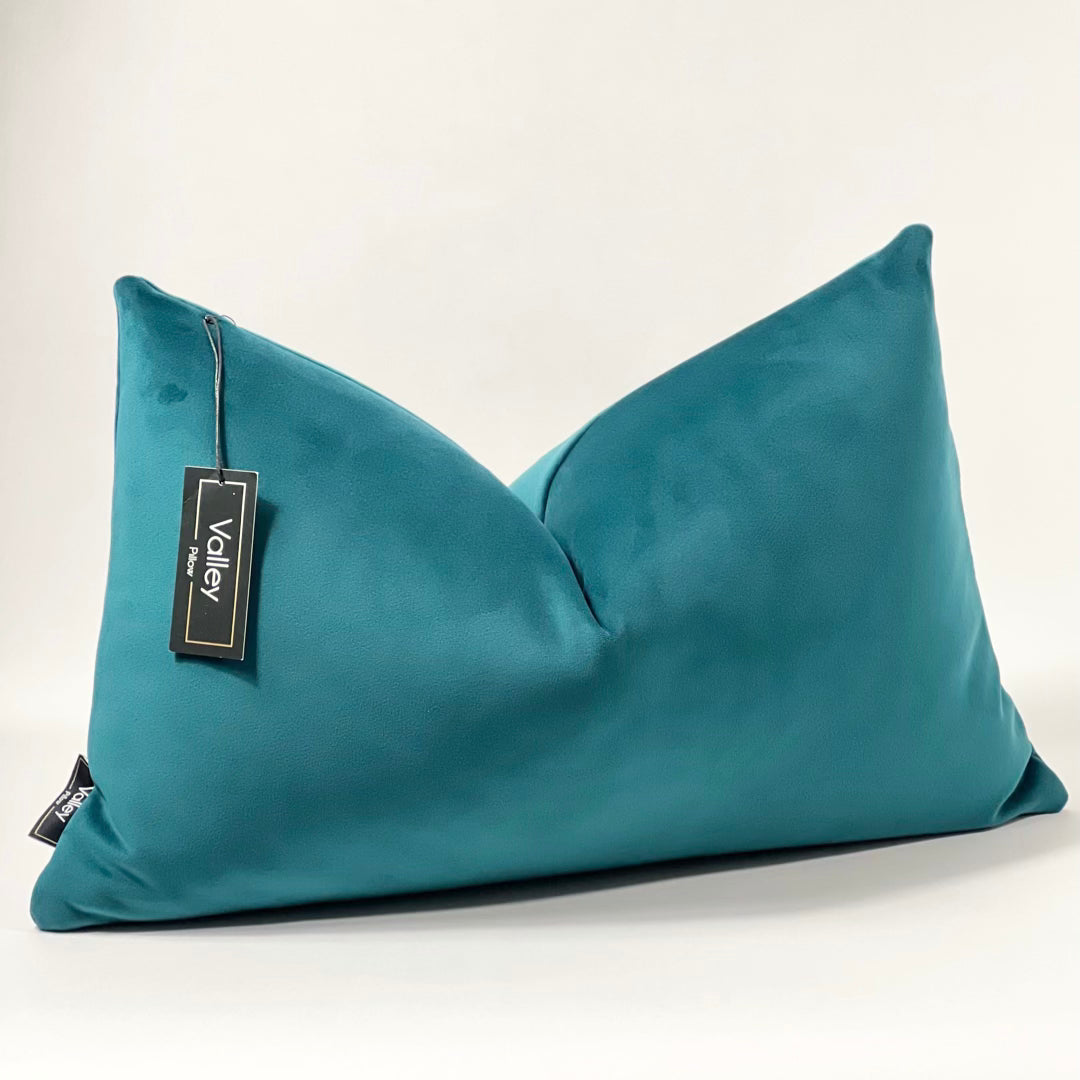 Teal Velvet Lumbar