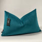 Teal Velvet Lumbar