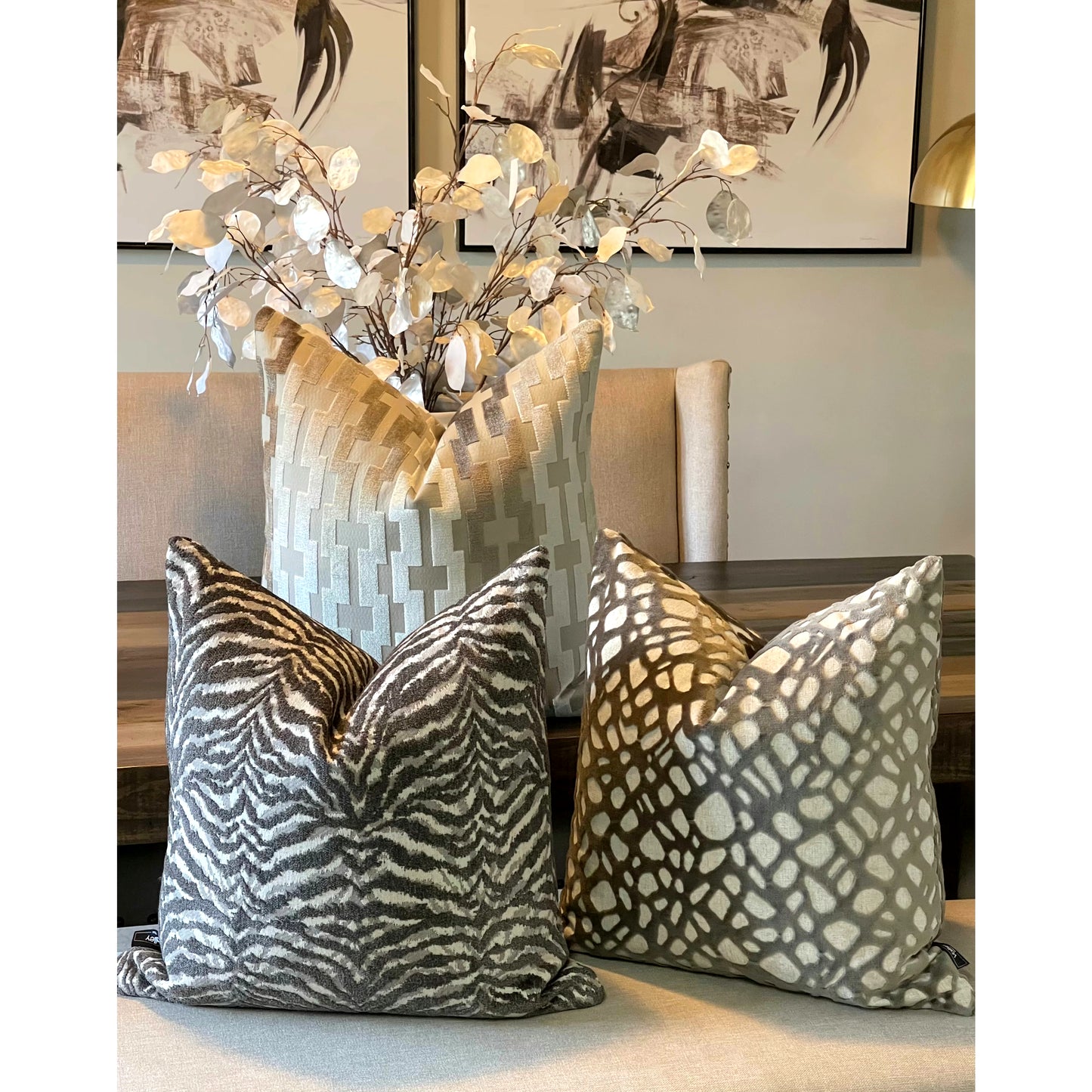 Zebra Animal Print Velvet Pillow/Cover