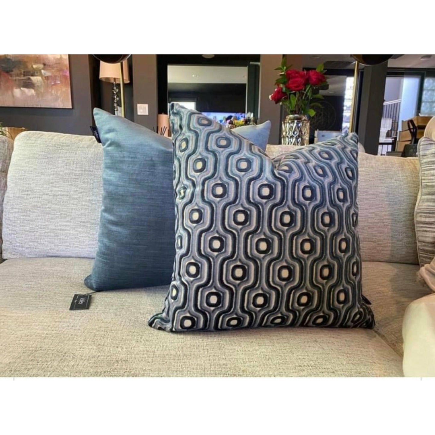 Blue Velvet Pillow/Cover