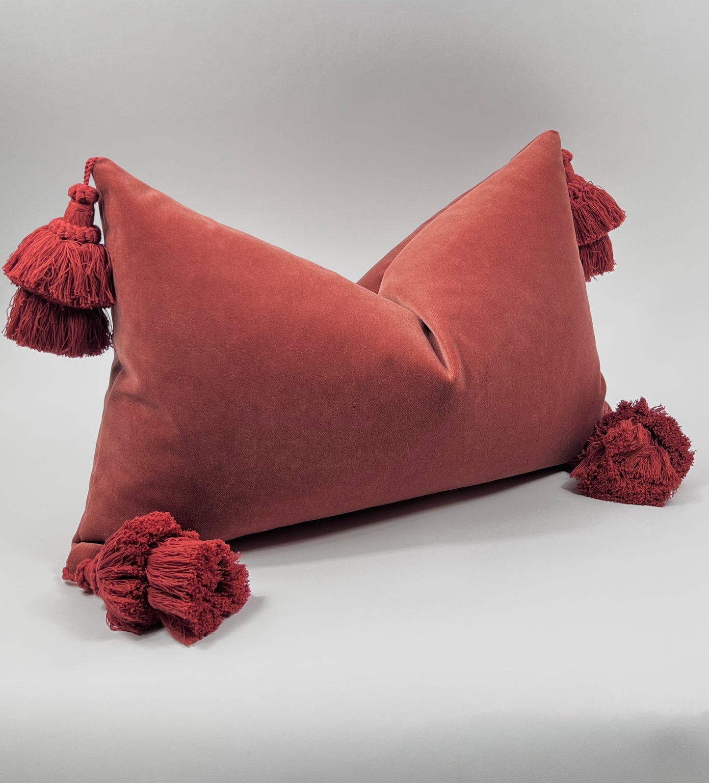 Orange 2025 tassel pillow