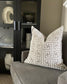 White Velvet Greek Pillow/Cover