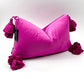 Hot Pink Tassel Pillow