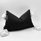 Black & White Tassel Pillow