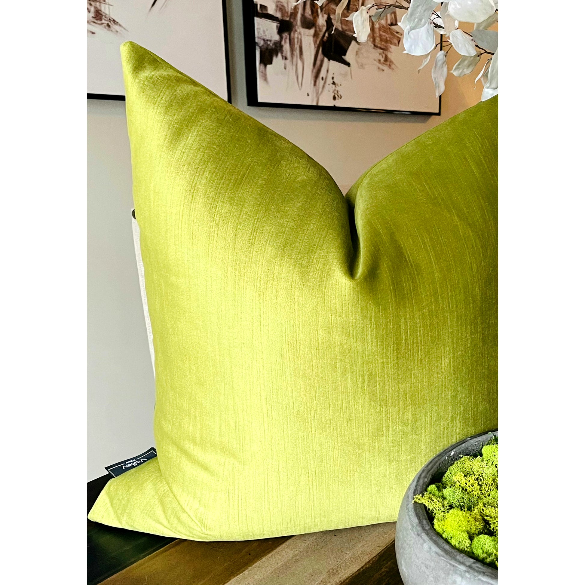 Green Velvet Pillow/Cover