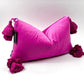 Hot Pink Tassel Pillow