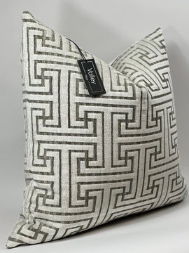 White Greek Key