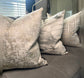 gray marble metalichandmade pillow/cover